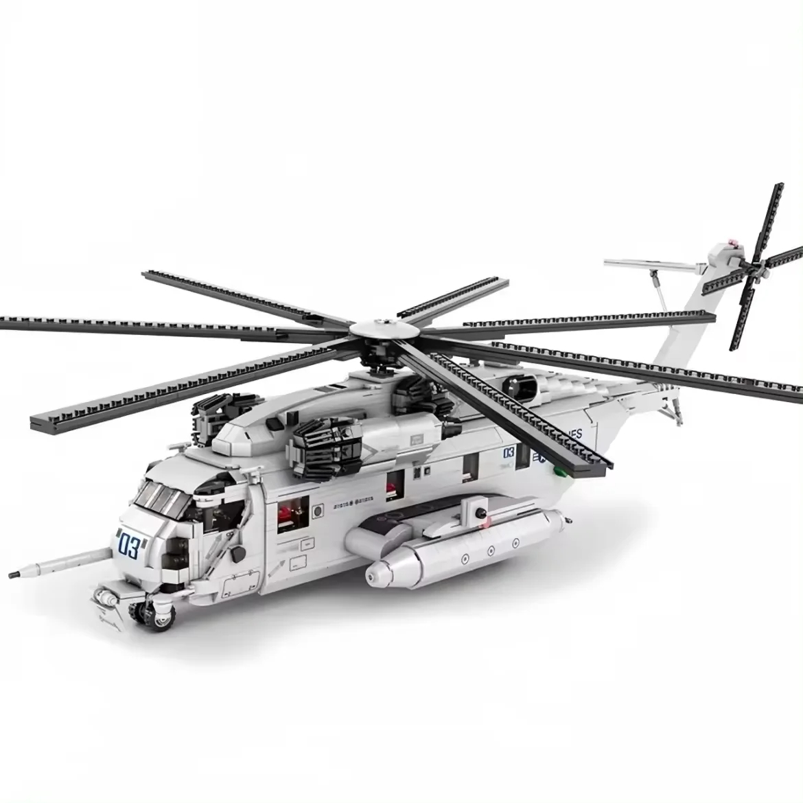 Military CH-53E Super Stallion Scale Helicopter Airplanes Model DIY Assembly Brick Toys Building Block Sets