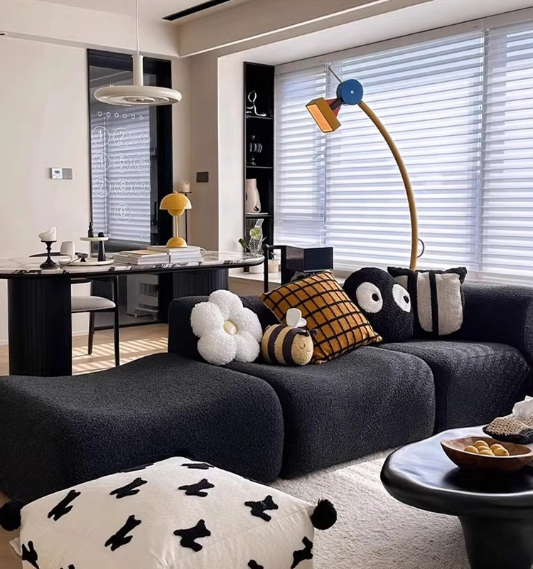 Luxury Vacuum Compressed Foam Sectional Sofa Set Modular Corner Couches for Living Room Convertible Modular Compression Sofa - Image 5