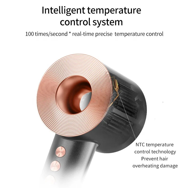 Ultra Fast Wind Peed High Speed Negative Ions Hair Dryer With Intelligent Constant Temperature System - Image 5