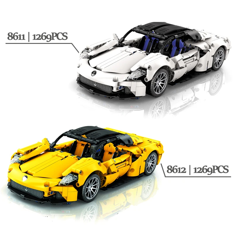 Assembling 1:14 DIY Toy Model Bricks Luxury Speed Super Racing Assembling Building Block Car Kids Plastic Toy Car - Image 5