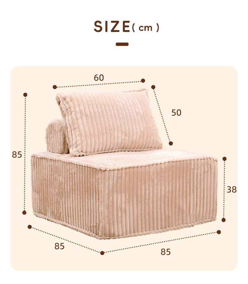 Vacuum Modular Compression Sofa Mini Foam High Density Foam Sofa Furniture Sponge Living Room Compressed Sofa - Image 3