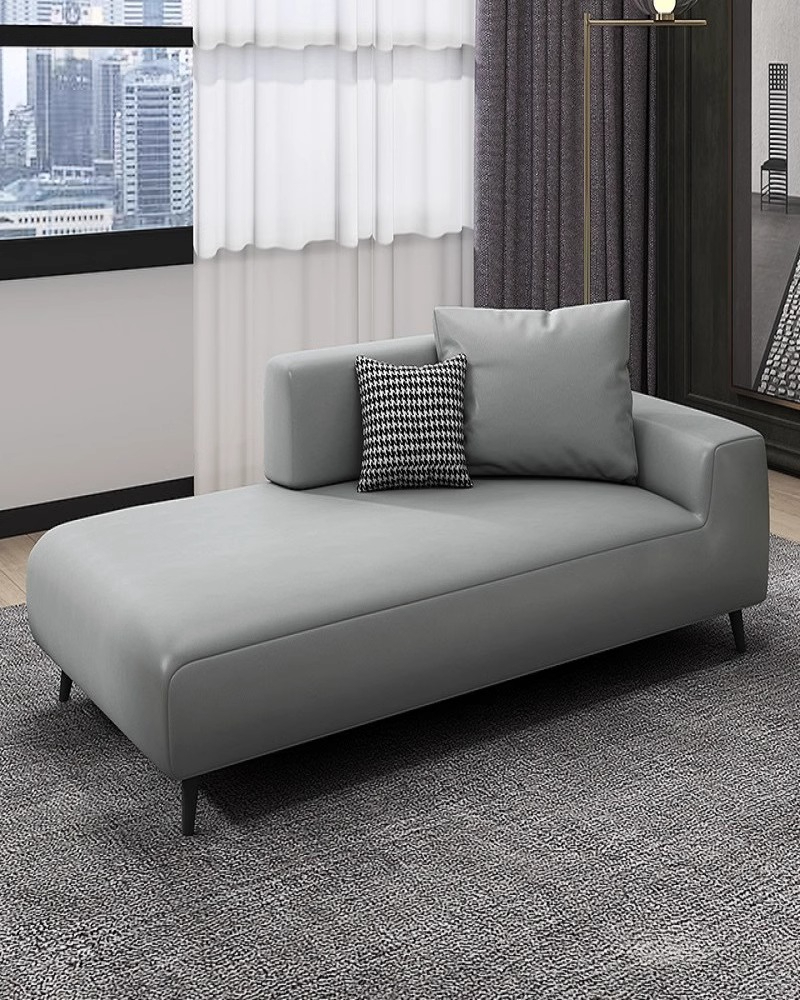 Modern Simple Creative Fabric Sofa Chaise Lounge Living Room Balcony Solid Wood Chaise Longue Hotel Homestay Chaise Couch - Image 4