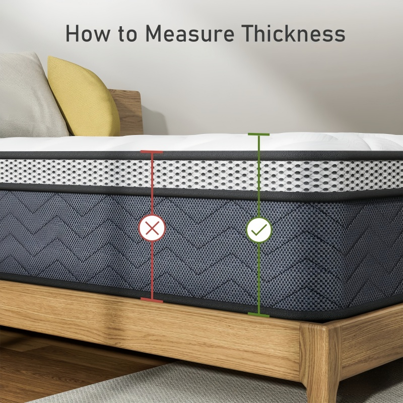 Hypo-allergenic Luxury King Mattress Gel Infused Memory Foam with Plush Comfort Layer Vacuum Packing in Rolls - Image 3